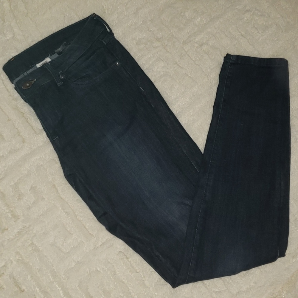 Super skinny low waste denim jeans